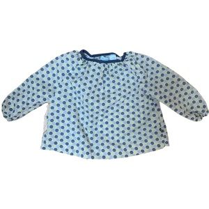 Obaibi Polkadot Baby 6M Cotton Peasant Blouse
